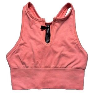 Victoria's Secret Sz S PINK Active Seamless Crop Sports Gym Top/Bra Yoga-1275